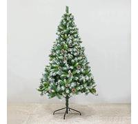 white snow flocked artificial christmas tree,easy to assemble christmas decorations foldable christmas tree reusable christmas decorations-to 150cm/5ft fashionable