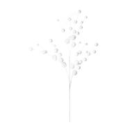White Snowball Christmas Spray - 69 cm Decorative Spray for Christmas Tree & Wreath
