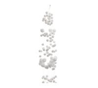 White Snowball Garland - 135cm