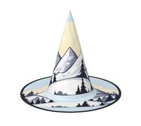 White Snowy Mountains 3 PCS Halloween Witch Hat Costume Party Hat Suitable for Stage Play Accessories