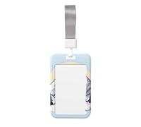 White Snowy Mountains Card Badge Holder. Durable Abs Material, Clear Id Display, Suitable for Office, Event, Meeting, Easy Identification.