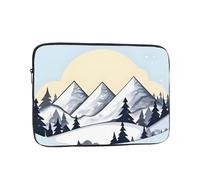 White Snowy Mountains Shockproof Laptop Sleeve Water Repellent Notebook Case Slim Protective Cover for 10 12 13 15 17 Inch Tablets