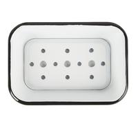 White Soap Dish Enamel 2 Parts by Ib Laursen