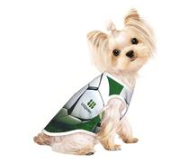 White Soccer Ball Print Comfortable Pet Vest, Sleeveless Breathable Top, for Small Puppy Kitten Daily Wear