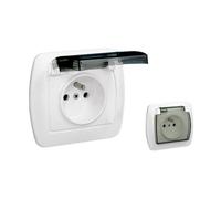 WHITE SOCKET 1X Z/U WITH FLAP TRIMS Chord AGZ1BZE/11A
