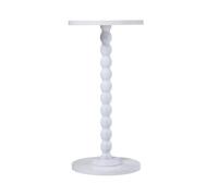 White Sofa Side Table Small Round Pedestal Table Wood End Table Nightstand Plant Stand