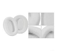 White Soft Ear Cushions for Sony WH-CH720N Clean Look(White SKU 26B21) | Ergonomic design, pressure relief, ideal for travel, work, gaming, extended sessions