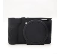 White Soft Silicone Case for Canon for powershot V1 for slim(Black) | Shock-absorbing silicone, prevents scratches and bumps, soft touch grip, precise cutouts, lightweight carry