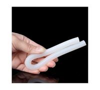 White Solid Silicone Cord Rubber Gasket Trim Seal Strips, for Home Improvement High Temperature Resistant Round O-Bar Strip 5m(3mm)