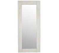 White Solid Wood Full Length Dress Mirror 7Ft X 3Ft Rectangle Contemporary