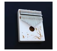 White Solid Wood Kalimba 21 Key Thumb Piano With Tuning Hammer And Accessories For Beginners Thumb Piano (Color : 02)