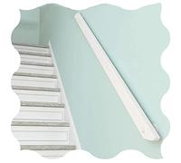 White Solid Wood Staircase il - Anti-Slip 6.6ft Wall-Mount Safety Railing for Indoor Stairs - Barrier-Free Grab Bar, Elegant White Finish