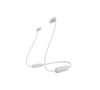 (White) SONY WI-C100 Wireless Bluetooth Headphones with mic, up to 25h battery life
