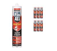 White Soudal Fix All Turbo High Tack SMX Sealant Strong Bond Adhesive Polymer Silicone