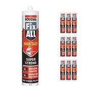 White Soudal Fix All Turbo High Tack SMX Sealant Strong Bond Adhesive Polymer Silicone