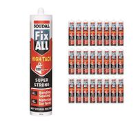 White Soudal Fix All Turbo High Tack SMX Sealant Strong Bond Adhesive Polymer Silicone