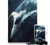 White Spaceship in Orbit 1000 Pieces Jigsaw Puzzles for Teenagers Smart Exercise Leisure Activity Seamless Lock Birthday Gift (38x52cm)