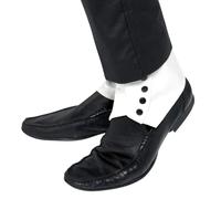White Spats Gangster Mobster 20S Mafia Capone Fancy Dress Shoe Accessory New