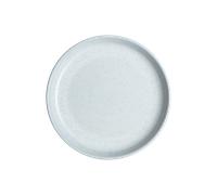 White Speckle Coupe Medium Plate -