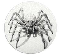 White Spider 1000 Piece Round Jigsaw Puzzles 100% Recycled Cardboard Educational Games for Adults And Kids 1000pcs (67.5x67.5cm)
