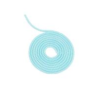 White Spiral Cable Protector, Chargers Cable Protector Data Cable Protect Sleeve, Headphone Cable Saver for Phone Earphone USB Data Cable Pet Chew 1.5m (4.92ft)
