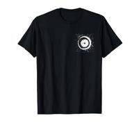 White Spiral Shaped Galaxy Galactic Vibes Side Pocket Design T-Shirt