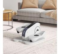 SPORTNOW Under Desk Elliptical Machine Pedal Exerciser w/ 10 Speeds, White, White
