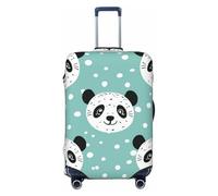 White Spot Panda Elastic Travel Luggage Cover Suitcase Protector, Print Suitcase Baggage Cover Anti-Scratch