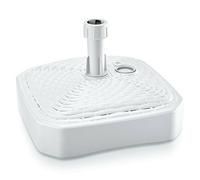 (White, Square) 10L / 12L Rattan Garden Plastic Parasol Base Stand