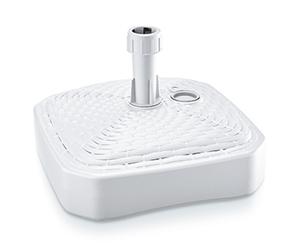 (White, Square) 10L 12L Rattan Plastic Parasol Base Umbrella Stand