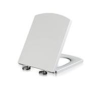 White Square 360° Adjustable Hinge,Soft Close Mechanism,Quick Release,Top Fixing,Slow Closing,Plastic