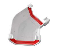 White Square Gutter 135 Degree Angle Joint, Freeflow 114mm Rain Water Systems