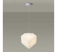 White Square Pendant Lamp Chandelier Lighting Fixture Nordic Minimalist Acrylic Flush Mount Ceiling Light Fixtures for Bedroom Dining Room Made in China