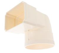 White Square PVC Drainage Pipe Elbow for Residential Gutter Systems