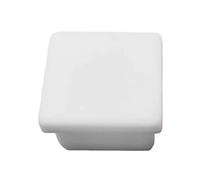 White Square Silicone Plugs Furniture Accessories, Blanking End Cap Tube Pipe Insert Rubber Sealing Covers 4pcs(27.6mm)