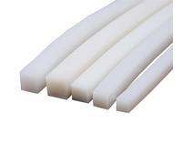 White Square Silicone Sealing Strip, Solid Rubber Gasket Cord, Heat Resistant Anti-Aging Bumper Mat for DIY Sealing(15 * 8mm)