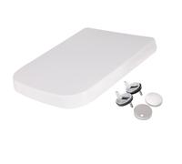 White Square Toilet Soft Close Quick Release Wrapover Top Fix NCG199