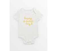 White St David's Day Bodysuit Newborn