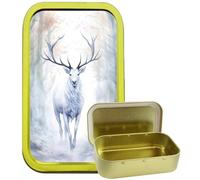 White Stag 1oz Gold Rectangular tin,Airtight Storage tin, Pill tin, Pocket Tin, Gift Tin