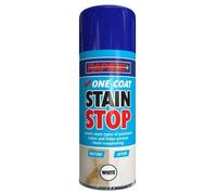 (White Stain Stop One Coat Blocker Aerosol Damp Mould Prevent Paint Spray 400ml 1x Spray ) White Stain Stop One Coat Blocker Spray 400ml