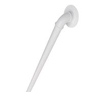 White Stair Banister Rail Kit - 1ft-20ft Adjustable Handrail for Indoor/Outdoor Use Durable Metal Pipe Design 18ft Wall Support for Staircase Safety and Style