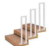 White Stair Railing Handrail Side Mount, Loft Corridor Safety Support Bar, Outside Or Indoor Square Tube Steps Hand Rails, Transitional Handrail Picket with Installation Kit(35CM/1.1FT)