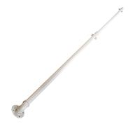 White Stair Railing | Wall-Mounted for Indoor Stairs & Outdoor Steps - Adjustable 1-6 Meters Complete Kit for Easy Installation - Cleto System