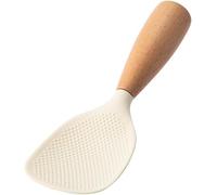 White Standing Silicone Rice Spoon Paddle, Household Rice Shovel Heat Resistant Anti-scalding Rice Scooper, Rice and Potato Servers, Serving Spoons Dining and Entertaining
