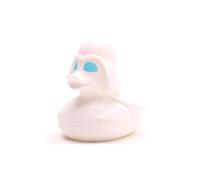 White Star Bath Duck I L: 8.5 cm - Includes Rubber Duck Keyring in Set I Gift for Star Wars Fans