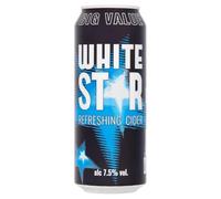 White Star Crisp Refreshing Apple Cider | 500ml cans | Pack of 24
