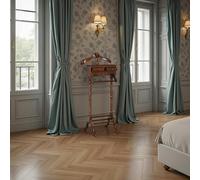 White Star Gentlemans Valet Stand - Solid Mahogany Wood- Chestnut Colour - Clothes Valet