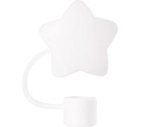 White Star Straw Cover for Stanley 40&30 Oz Cup, 10mm Silicone Straw Covers Cap for Stanley Cup Accessories, Cute Straw Topper for Tumblers, Straw Cap Stopper for Reusable Straws Tip Lids