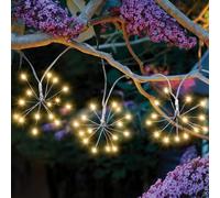 White Starburst Solar Powered String Lights 3.8m Marco Paul Clear One Size