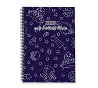 White Stars 2026 Journal A5 To Do List Notebook Planner Planner for Men Notebook for College Student Week To View Monthly Year Diary with Dotted Line Note Page Slim